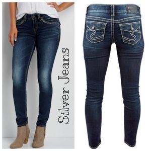 💋 Silver Suki Skinny Flap Pocket Jeans